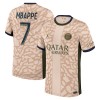 Camiseta de fútbol Paris Saint-Germain Mbappé 7 Cuarta Equipación Jordan 23-24 - Hombre